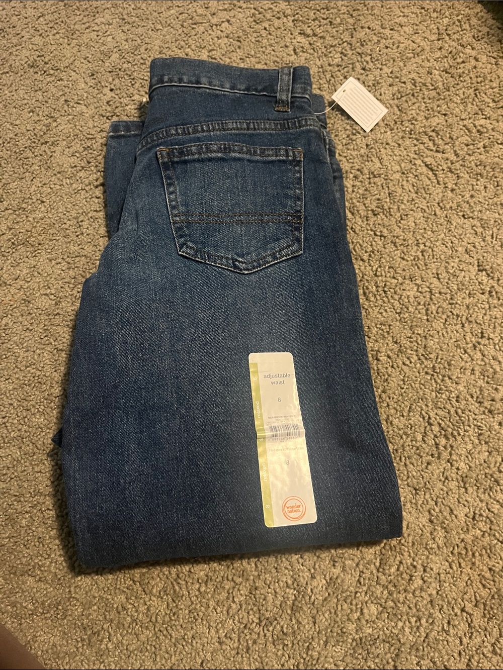 wonder nation Dark Blue Relaxed Stretch Denim Jeans